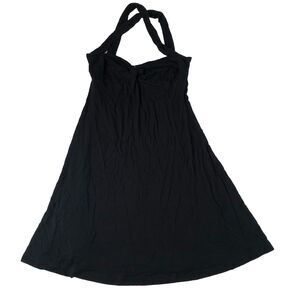Bebe Sport Women’s Criss Cross Halter Dress Black Size Small Made In USA